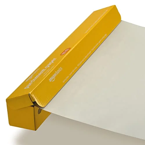 Amazon Basics Non-Stick Parchment Paper for Baking - Cooking, Oven Safe, 15 inches, 90 Sq Ft Roll, 1 Pack