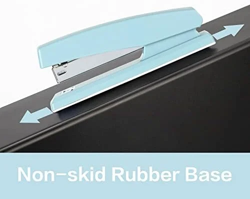 Deli Stapler - Desktop Staplers, 25 Sheet Capacity, Includes 1000 Staples and Staple Remover, Blue