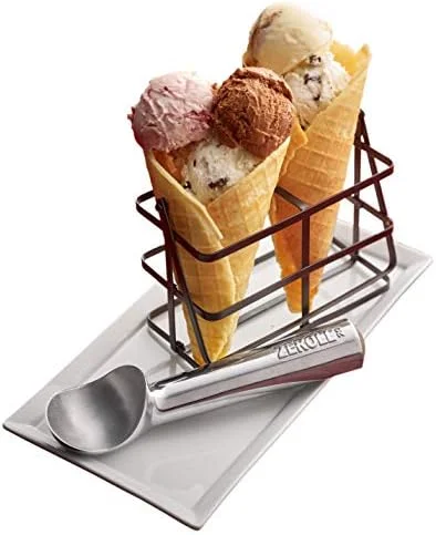 Zeroll - Size 20, in Silver 1020 Original Ice Cream Unique Liquid Filled Heat Conductive Handle Simple One Piece Aluminum Design Easy Release 40