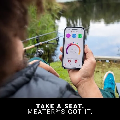 MEATER Plus: Smart Bluetooth Wireless Meat Thermometer Digital - BBQ, Grill, Oven, Smoker, Air Fryer, Kitchen, Perfect for Steak, Chicken, Turkey, and