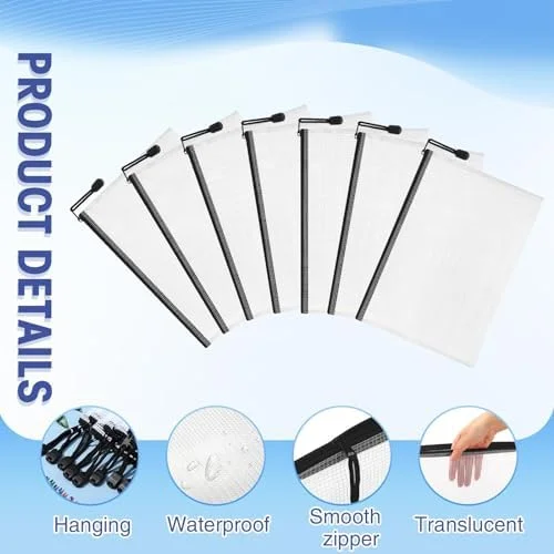 Jetec 32 Pcs Mesh Zipper Bags Toy Storage Bikini Organizer Bag Bolsas Para Guardar Trajes De Bano Waterproof Zipper Reusable Pouch Puzzle