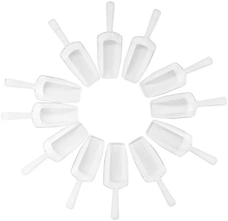 Super Z Outlet 5.5" Mini Acrylic Plastic Kitchen Scoops for Weddings - Candy Dessert Buffet, Ice Cream, Protein Powders, Coffee, Tea (Clear)