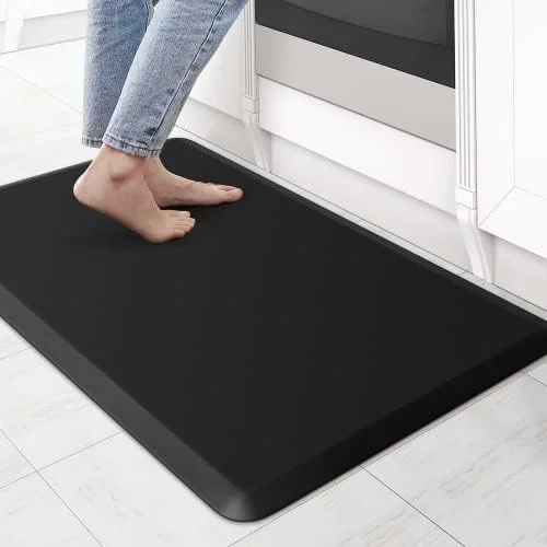 KitchenClouds Kitchen Mat Cushioned Anti Fatigue Rug 17.3"x28" Water Resistant, Non Slip, Standing and Comfort Desk/Floor Mats for House Sink Office