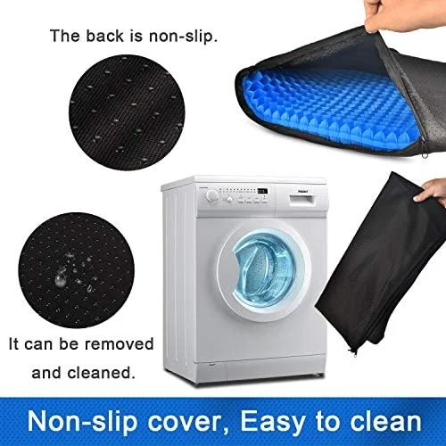 Gel Seat Cushion, Cooling seat Cushion (Super Large & Thick), Breathable Honeycomb Design Absorbs Pressure Points Seat Cushion, Gel Cushion for