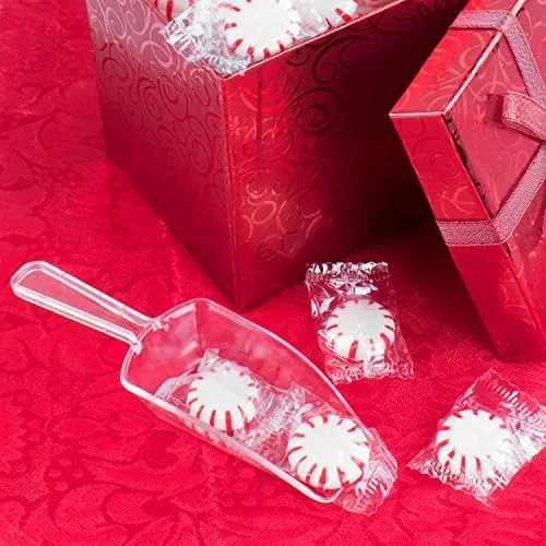 Super Z Outlet 5.5" Mini Acrylic Plastic Kitchen Scoops for Weddings - Candy Dessert Buffet, Ice Cream, Protein Powders, Coffee, Tea (Clear)